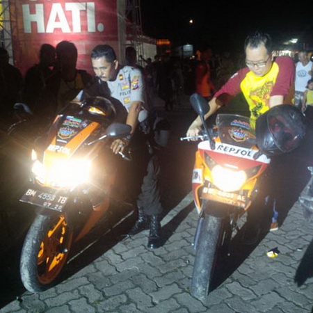 Ratusan Riders Meriahkan Jambore Honda CBR se-Sumatera di MTQ Pekanbaru